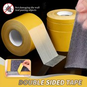 Resim Ağır Hizmet Çift Taraflı Montaj Bandı - Çok Yönlü Doğal Kauçuk Yapıştırıcı - Suya Dayanıklı, Ahşap, Plastik, Cam, Metal ve Beton Yüzeyler İçin İdeal - Ev ve Ofis Kullanımı İçin Dayanıklı 