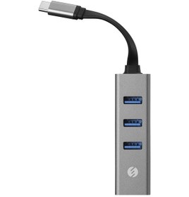 Resim S-lınk Sw-u3325, Gigabit, Type-c To Rj45, 3xusb 3.0, Metal, Ethernet Kartı 