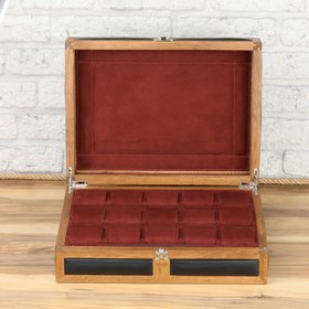 Resim Heritage 15 Ahşap Saat Kutusu / Siyah 