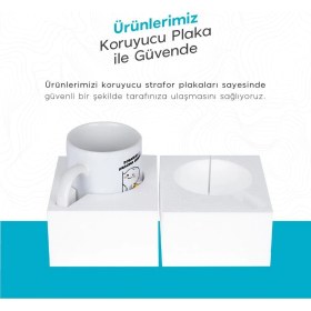 Resim PembeCadde Sarı Lacivert Forma Adı ve Forma Numaralı Kupa Kahve Bardak Porselen 
