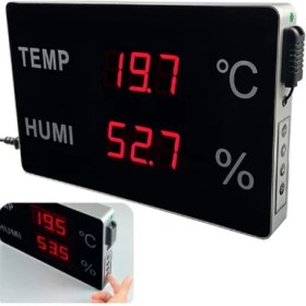 Resim Avrasya HE218A-TH Büyük LED Ekranlı Endüstriyel Sıcaklık ve Nem Ölçer 