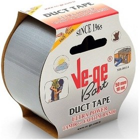 Resim Vege Özel Amaçlı Bant Tamir ve Yalıtım Power Ducttape 50x10 Gri 