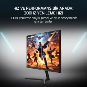 Resim James Donkey Epic P30 27'' 300Hz 0.5ms Fhd Fast Va 10 Bit Gaming Monitör (Sıfır Ölü Piksel Garantili) 