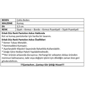Resim Çantachım Erkek Düz Renk Pantolon Askısı 