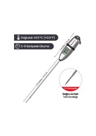 Resim ThermoPro TP02S Lcd Ekranlı Daldırma/Saplama Çelik Gövdeli Gıda Pişirme Termometresi 