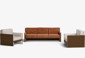 Resim FAMED Oturma Grubu - Açık Gri Kadife 