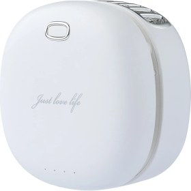 Resim Zsykd Asılı Boyun Küçük Fan USB Şarj Edilebilir Mini Taşınabilir Fan Beyaz (Yurt Dışından) 