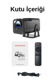 Resim ELECTROZEN Hy320 Taşınabilir Siyah Projeksiyon 1080p 4k Destekli Wireless Ve Bluetooth Android Son Sürüm 