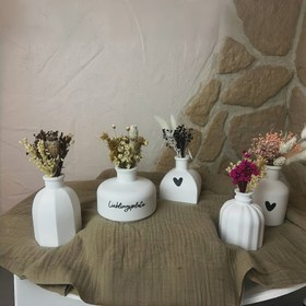 Resim 5 Adet - Yaratıcı Vazo Silikon Kalıp DIY Çiçek Saksı El Sanatları Süs Yapımı Beton Alçı Epoksi Reçine Döküm Kalıbı Bahçe Dekorasyonu 