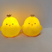 Resim 2 adet Taştan Tarz Plastik Tavuk LED Gece Lambaları, Taçlı, Pil ile Çalışan Toggle Downlight, Şarj Edilemeyen Düğme Pil, Cadılar Bayramı, Noel ve Parti Süslemeleri için İdeal 