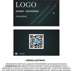 Resim Destade Nfc ve Qr Kod Özellikli Temassız Dijital Kartvizit 