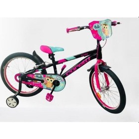 Resim Corelli Swera 20" Jant 10" Kadro Kız Çocuk Bisikleti Siyah - Pembe 