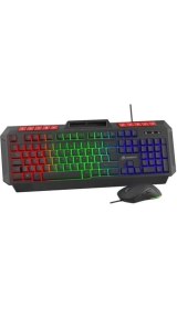 Resim Gamebooster KM-11B GB-KM11B Knight Siyah Gaming Klavye Mouse Set 