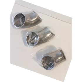 Resim Egzozcum Paslanmaz Krom Dirsek Boru 90° 51MM. 