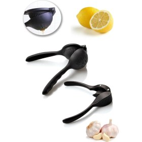 Resim Döküm Limon Sıkacağı ve Döküm Sarımsak Ezici Seti 2li 