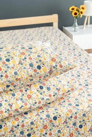 Resim Soley Liberty %100 Pamuklu Çift Kişilik 180 X 200 Lastikli Çarşaf Seti Sarı 