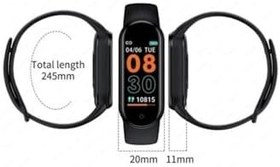 Resim Torima Smart Watch Band M6 Akıllı Bileklik Spor Modlu Full Fonksiyon Akıllı Saat Siyah 