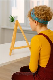 Resim Mini Masaüstü Şövale 15 cm Ahşap,üç Ayaklı,resim Şövalesi,ressam Sanatsal Malzeme 