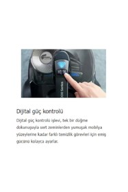 Resim Philips Özel Turbo ve Sert zemin Başlıklı, Entegre fırçalı, H13 899W Toz Torbasız Süpürge + Lambader 