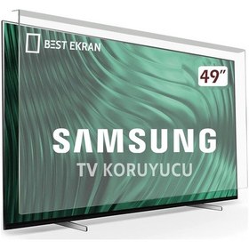 Resim Bestekran Samsung Uyumlu HG49EJ690UB TV Ekran Koruyucu Samsung Uyumlu 49" İnç 123 Ekran Koruyucu 