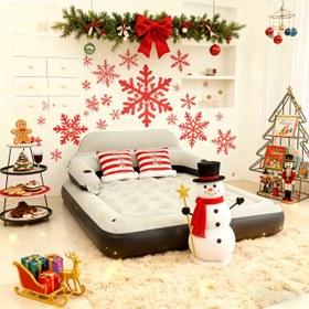 Resim 2 Kişi Şişme Hava Yatağı Koltuk Yatak Başlığı ve Yumuşak Yastık ile - Taşınabilir Dikdörtgen Seyahat Yatağı Kamp, Yurt, Oturma Odası için - Dayanıklı PVC, Elektrik Gerektirmez, Tatil Hediyeleri için Kompakt Tasarım (Noel, Cadılar Bayramı, Şükran Günü, Yılbaşı), Şişme Koltuk, Yurt Odası Gereksinimleri, Rahat Ev Dekoru, Kolay Saklama Tasarımı, Uyku İçin Şişme Yatak, Şişme Yatak, Hava Yatağı, Çift İçin Şişme Yatak 