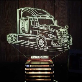 Resim Lamp Freightliner Usa, Truck, Driver, Personalized 3D Lamp 