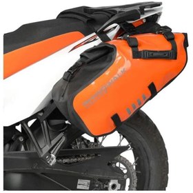 Resim Rhinowalk Su Geçirmez Motosiklet Çantası Turuncu (L Beden) 14+14=28LITRE Hacim 