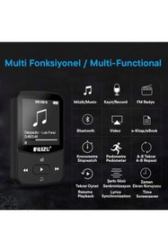 Resim Ruizu X52 Mp3 Çalar Bluetooth 5.0 8gb Fm Radyo Pedometre Saat 