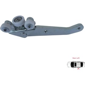 Resim Bross Otomotiv BDP28 VW Transporter T4 Caravelle 1990-2003 için Sol Arka Sürgülü Kapı Alt Makarası 701843405B 