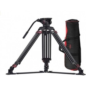 Resim Miliboo Mtt609a Hidrolik Kafalı Profesyonel Alüminyum Video Tripod 