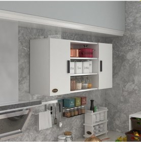 Resim Kenzlife Hazır Mutfak Honnor32 Byz 060 120 32 Mutfak Banyo Dolabı Kapaklı Raflı 
