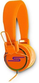 Resim Casque Audio Stéréo Turuncu Ekstra Bas Clear Sound, Micro+Uzaktan Kumanda ile Wiko WIM Lite için 