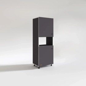 Resim Kenzlife fırın dolabı fadime gri 185*66*45 mutfak banyo kiler ofis 