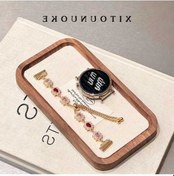Resim Treasures Huawei Gt4 46mm 22mm Pink Diamond Gold Copper Zinc Akıllı Saat Kolu Yurt İçi Um37063-31 