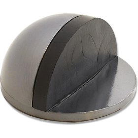 Resim Badem10 Yarımay Kapı Stoperi Tamponu Yapışkanlı Metal Kapı Stopu Inox 