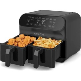 Resim Empressco Groove Max Plus Xxl 1800W (4lt+4lt) 8lt Çift Hazneli Airfryer Air Fryer Yağsız Sıcak Hava 