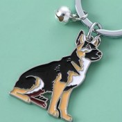 Resim Köpek Aşğı Severler için Mütefik Hediye - Festif Çinko Alşım Alman Kurdu Anahtar Lık 