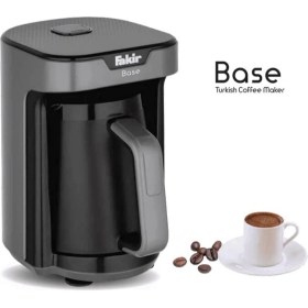 Resim Fakir Base Otomatik Türk Kahve Makinesi 4 Fincan Kapasite Gri Tasarım 1000 Watt Güç 