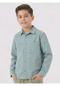 Resim Xo Kids Erkek Çocuk Gömlek 8-14 Yaş 48357 Mavi 