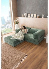 Resim Good Night Legom Köşe Koltuk & Aktivite Yatağı & Uzanma Koltuğu Yeşil 