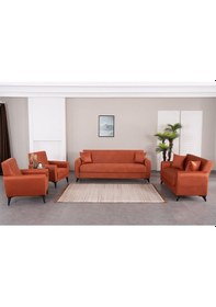 Resim Kilim Mobilya Dove Yüksek Ayaklı 3 2 B B Koltuk Takımı Turuncu 