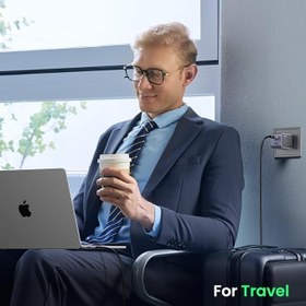 Resim UGREEN Nexode Air 65W 3-Port GaN Fast Charger EU Hızlı Şarj Adaptörü 