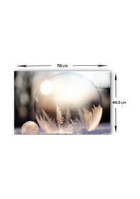 Resim Decorita Kış Küresi Desenli Cam Ocak Arkası Koruyucu 49.5cmx76cm 
