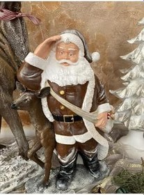 Resim wowocraft Noel Baba ve Geyik Standart 32 x 23 