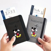Resim 1pc Disney Mickey Mouse Passport Cüzdanı - Hafif, Taşınabilir Seyahat Kart Tutucu, Çekme Kordonu ile, Lanyard Dahil, Günlük Toplu Taşıma ve Tatil Seyahati için Mükemmel, Tatil Seyahat Cüzdanı | Eğlenceli Aksesuar | Dayanıklı Fermuar Kapatma, Fare Ped Cüzdanı 