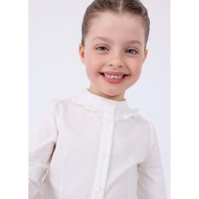 Resim Mayoral kız çocuk uzun kol gömlek 4195 - BEYAZ / 3 yaş 