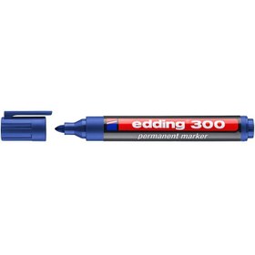 Resim Edding 300 Koli Kalemi - Mavi Permanent Marker 