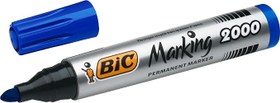 Resim BIC Intensity Marker 2000 Yuvarlak Uçlu Permanent Markör, Mavi, 12'li Kutu, 1.7 mm Sağlam Uç, Hızlı Kuruyan Mürekkep 