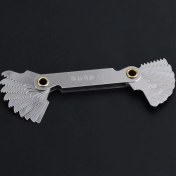 Resim Tenfowee Stainles Çelik 55 İngiliz Tipi Vida İz Ölçer - 20 Farklı Boy, Net Okuma, Taşınabilir Araç Gereci 