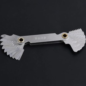 Resim Tenfowee Stainles Çelik 55 İngiliz Tipi Vida İz Ölçer - 20 Farklı Boy, Net Okuma, Taşınabilir Araç Gereci 